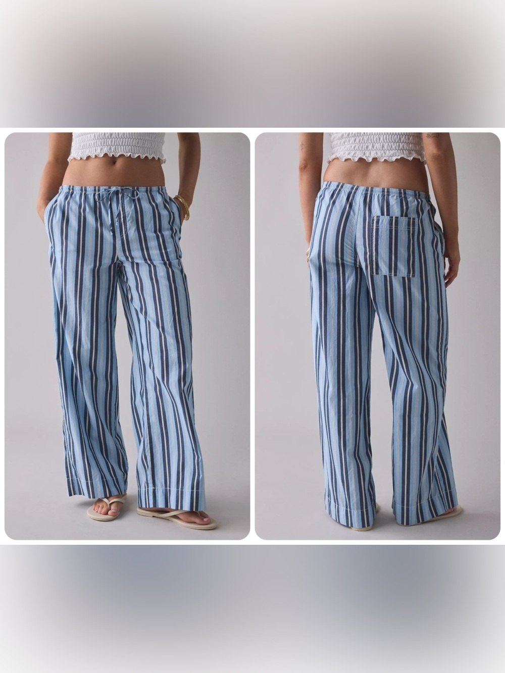 Urban Outfitters BDG Joey Cotton Poplin Straight Leg Pull-On Pant